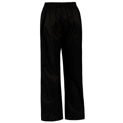 Front - Regatta Childrens/Kids Packaway Rain Trousers