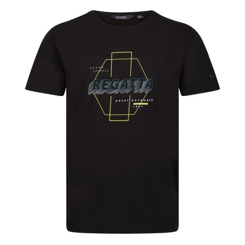 Front - Regatta Mens Breezed Printed T-Shirt