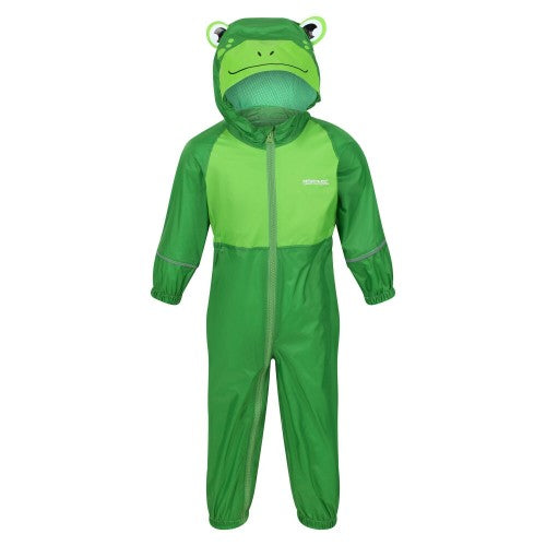 Front - Regatta Childrens/Kids Charco Frog Puddle Suit