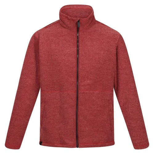 Front - Regatta Mens Eilon Lines Fleece Jacket