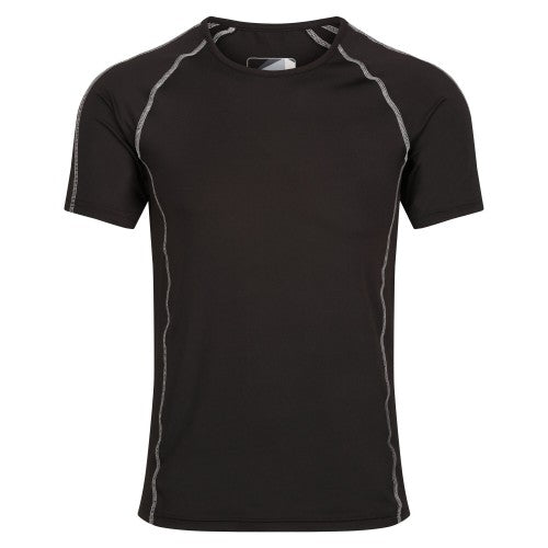 Front - Regatta Mens Pro Short-Sleeved Base Layer Top