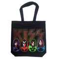 Front - Kiss Faces Cotton Logo Tote Bag