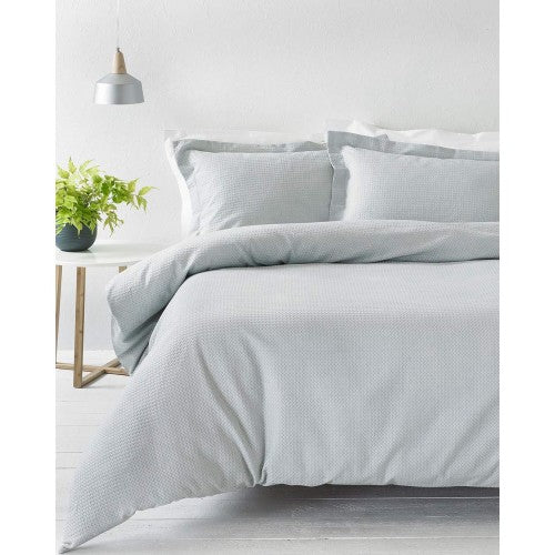 Front - Linen Yard Waffle Duvet Set