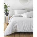 Front - Linen Yard Linear Duvet Set