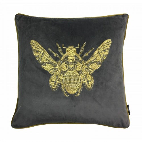Front - Riva Home Cerana Bee Design Cushion Cover