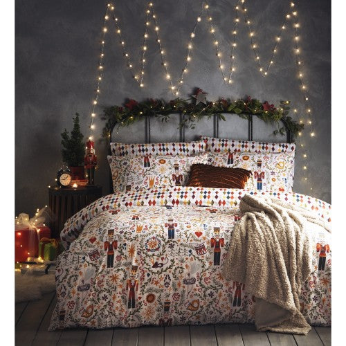 Front - Furn Hand-drawn Nutcracker Single Duvet Cover Set