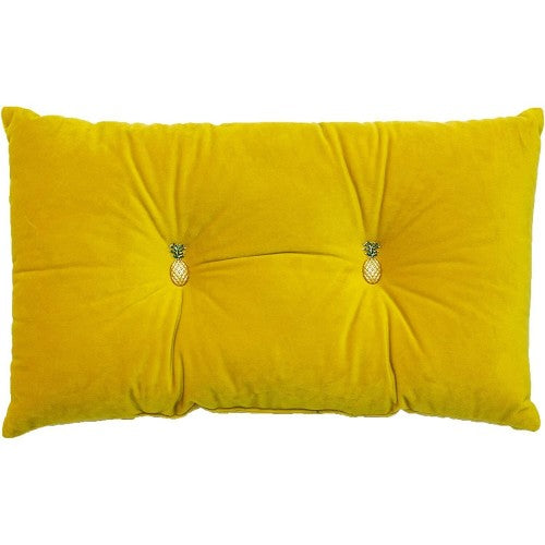 Front - Paoletti Pineapple Filled Cushion