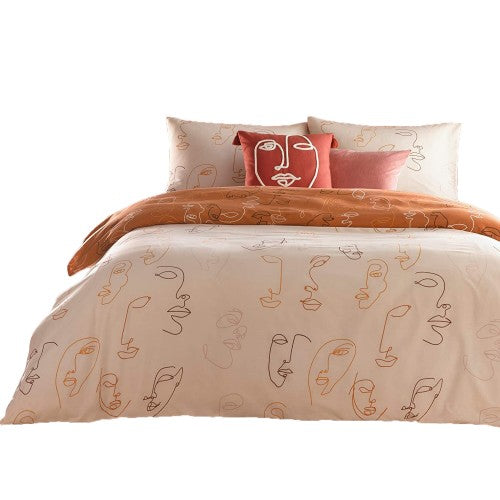 Front - Furn Kindred Abstract Duvet Set