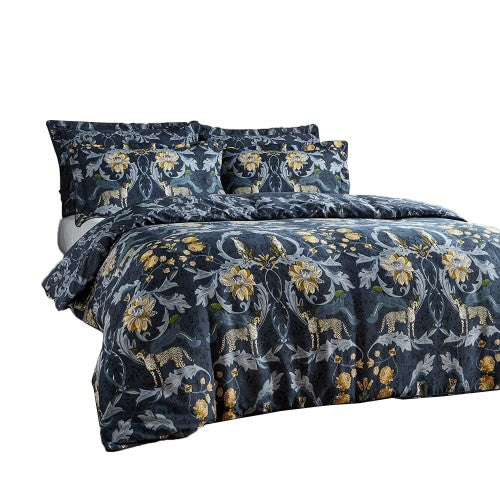 Front - Paoletti Nouvilla Cheetah Duvet Set