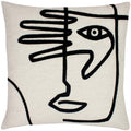 Front - Furn Face Throw Pillow Cover