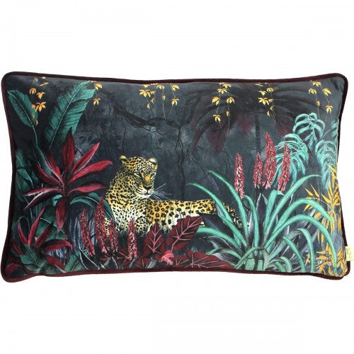 Front - Evans Lichfield Zinara Leopard Throw Pillow Cover