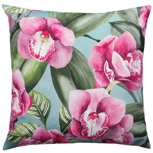 Front - Evans Lichfield Orchids Outdoor Throw Pillow Cover