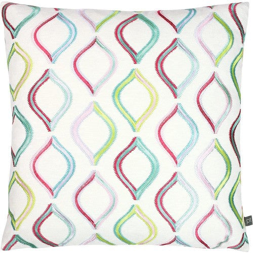 Front - Prestigious Textiles Spinning Top Embroidered Throw Pillow Cover