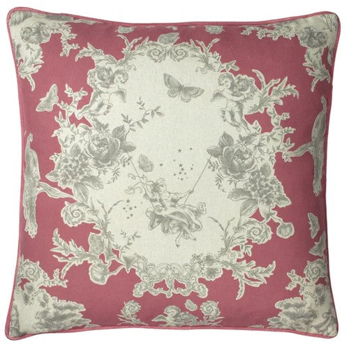 Front - Paoletti Burford Floral Throw Pillow Cover