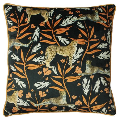Front - Paoletti Tribeca Leopard Throw Pillow Cover
