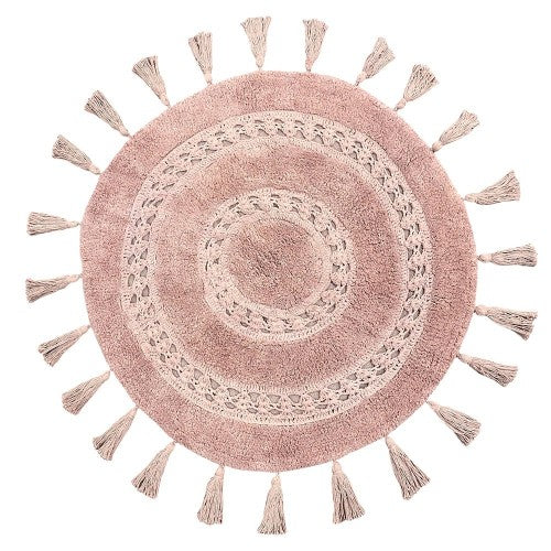 Front - Furn Circle Tassel Mandala Bath Mat