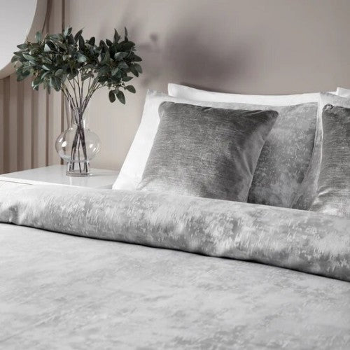 Silver - Side - Paoletti Symphony Duvet Set