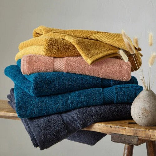Pink - Lifestyle - The Linen Yard Plain Combed Cotton Bath Sheet