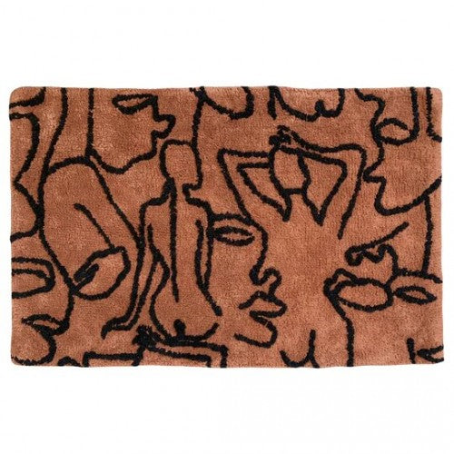 Pecan-Black - Front - Furn Everybody Bath Mat
