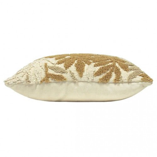 Natural-Ochre Yellow - Side - Furn Caliko Botanical Throw Pillow Cover