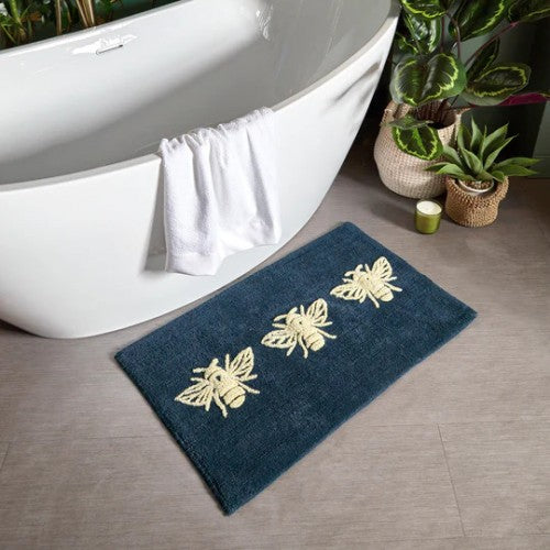 Navy - Back - Furn Bumblebee Bath Mat