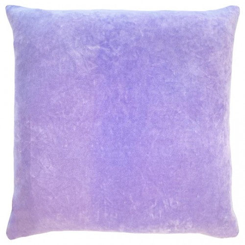Lemon Yellow-Lilac - Back - Furn Tanda Velvet Square Throw Pillow Cover