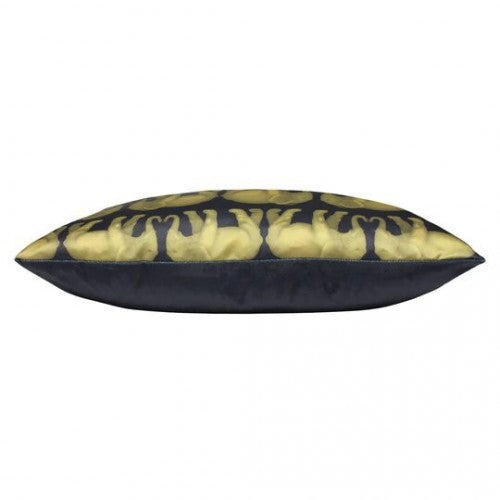 Navy - Side - Paoletti Parade Elephant Throw Pillow Cover