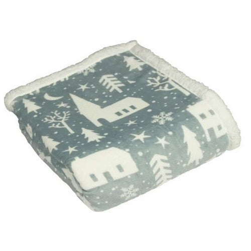 Front - Furn Winter Walk Fleece Throw