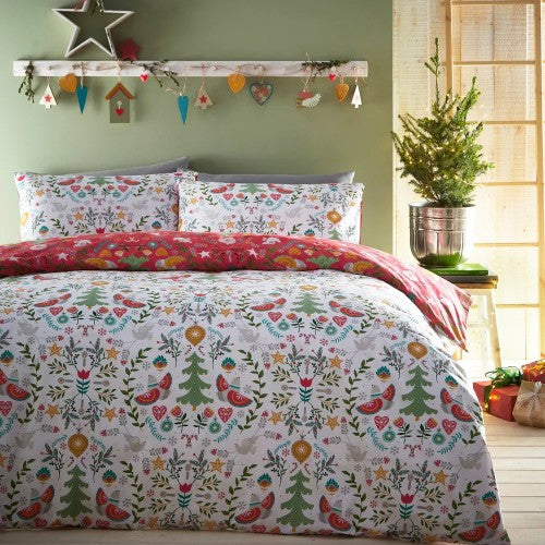 Front - Furn Scandi Festive Christmas Duvet Set