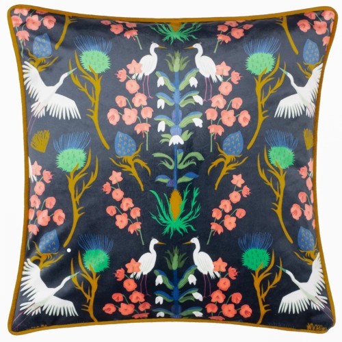 Front - Furn Herons Illustration Throw Pillow Cover