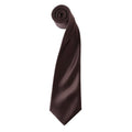 Front - Premier Mens Plain Satin Tie (Narrow Blade)