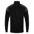 Front - Tombo Mens 1/4 Zip Reflective Long Sleeve Top
