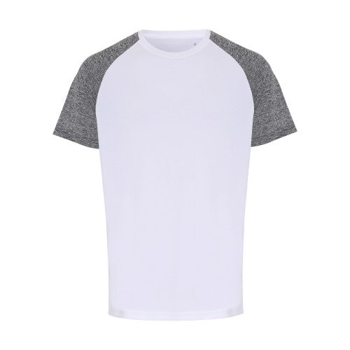 Front - TriDri Mens Contrast Sleeve Performance T-shirt