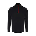Front - TriDri Mens Long Sleeve Performance Quarter Zip Top