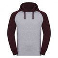 Front - Russel Mens Authentic Hooded Baseball Sweatshirt