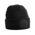 Front - Beechfield Unisex Circular Patch Cuffed Beanie