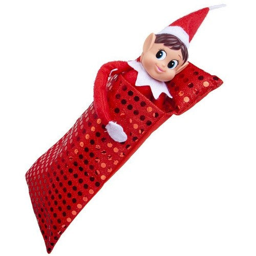 Front - Christmas Shop Elf Sequin Sleeping Bag Accessory
