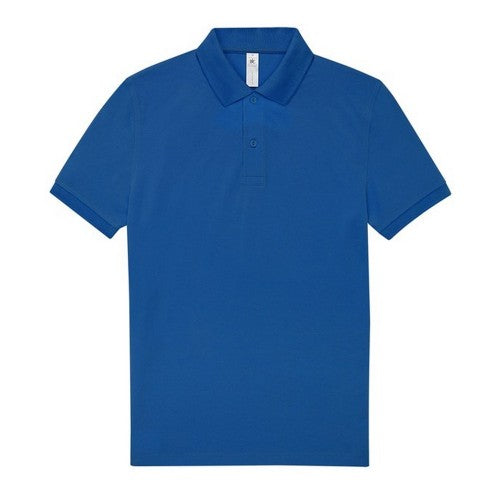Heather Tarmac - Front - B&C Mens My Polo Shirt