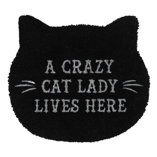 Front - Something Different Crazy Cat Lady Door Mat