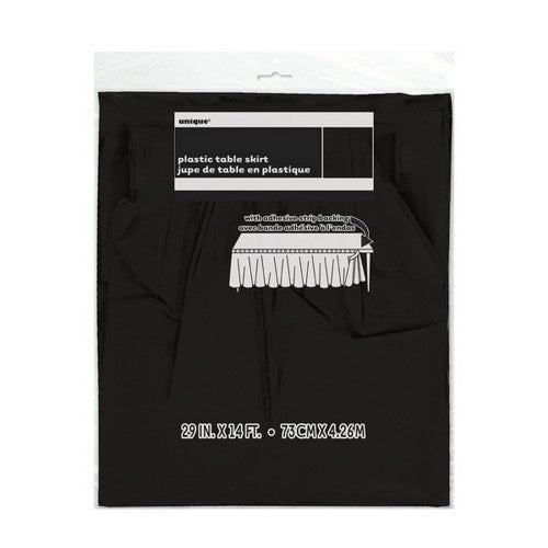 Front - Unique Party Rectangular Plastic Table Skirt