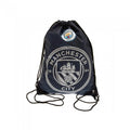Front - Manchester City FC Crest Drawstring Bag