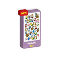 Front - Purple Peach Nativity Christmas Stickers