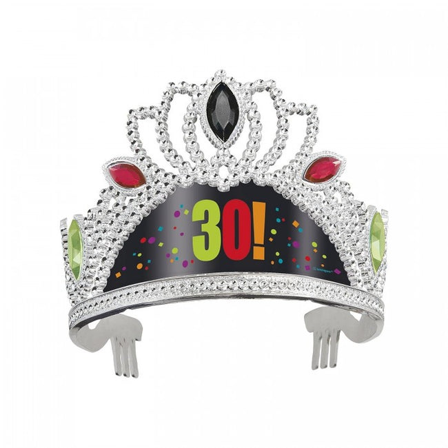 Front - Unique Party Cheer 30th Birthday Tiara