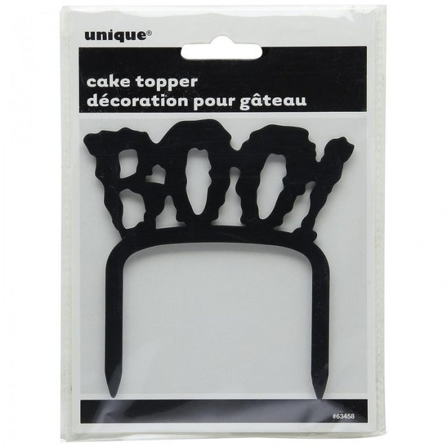 Front - Unique Party Boo! Halloween Cake Decoration