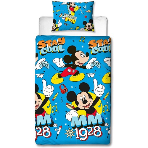 Front - Mickey Mouse Stay Cool Duvet Cover Set