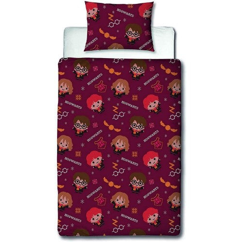 Front - Harry Potter Charming Reversible Christmas Duvet Set