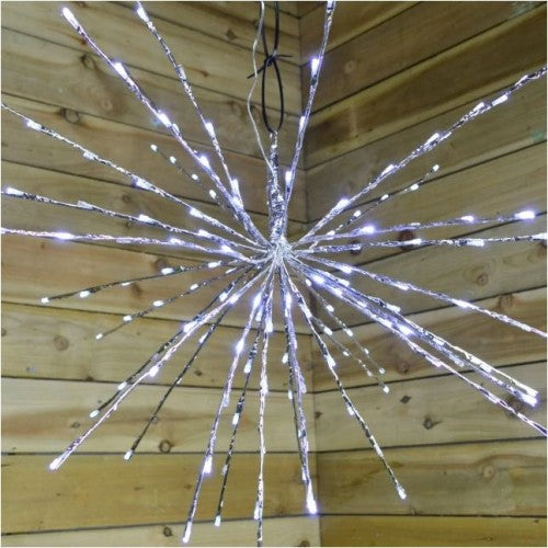 Cool White - Side - Kaemingk Christmas Flashing LED Polestar