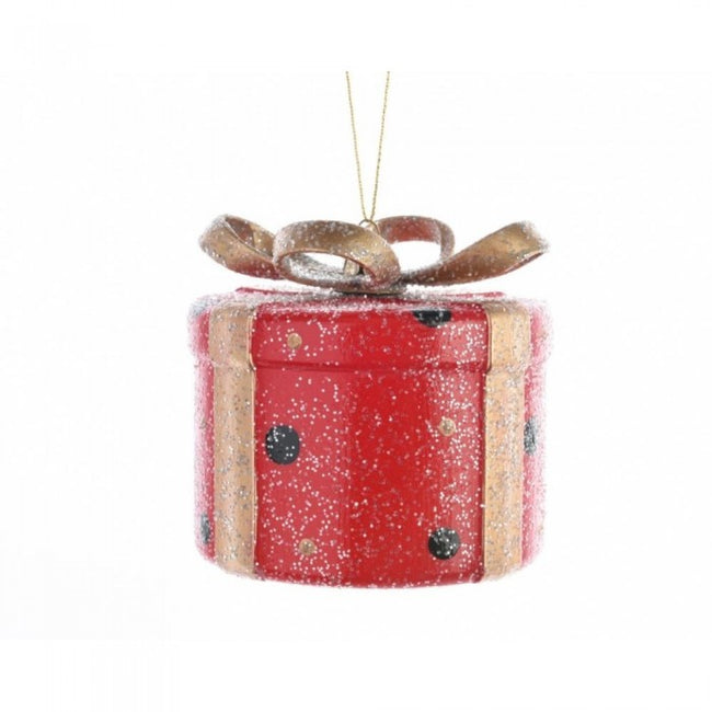 Front - Kaemingk Round Present Hanging Christmas Decoration