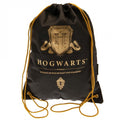Front - Harry Potter Hogwarts Crest Drawstring Bag