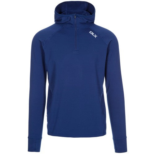 Front - Trespass Mens Robins Hooded 1/2 Zip Top